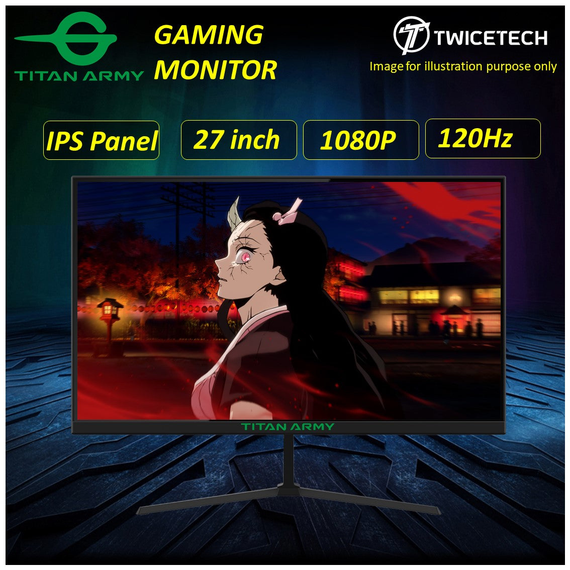 TITAN ARMY " 27 " INCH 120HZ FHD IPS GAMING MONITOR