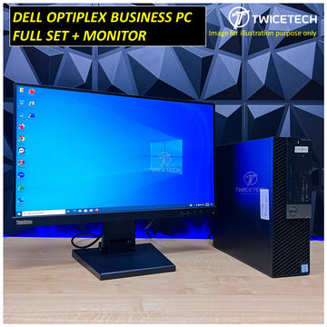 DELL OPTIPLEX BUSINESS PC + MONITOR FULL SET ( USED )