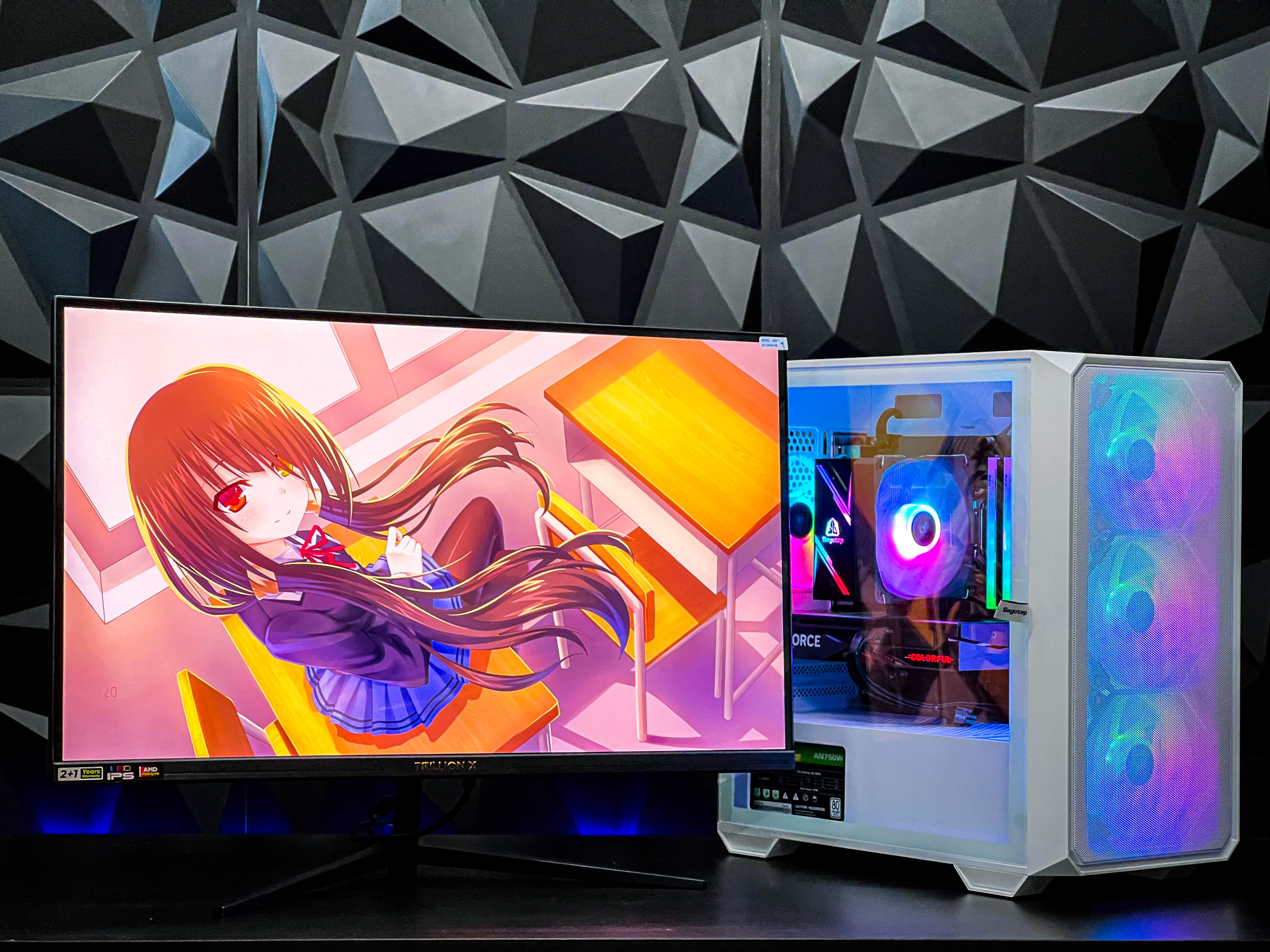 Newegg - 👀 Devyn's first build - this gorgeous Sakura anime-themed PC  using parts from Lian Li, Yeston, Super Flower, OLOy, Neo Forza, fueled by  an AMD Ryzen™ 9 5950X & Radeon™