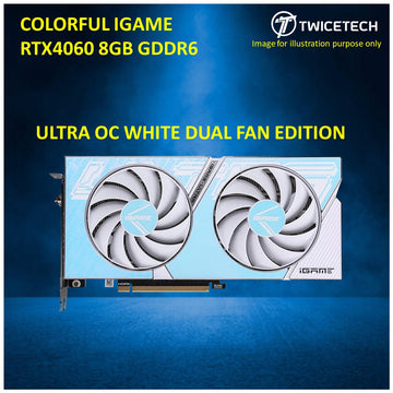 COLORFUL IGAME RTX4060 8GB GDDR6 WHITE GRAPHIC CARD