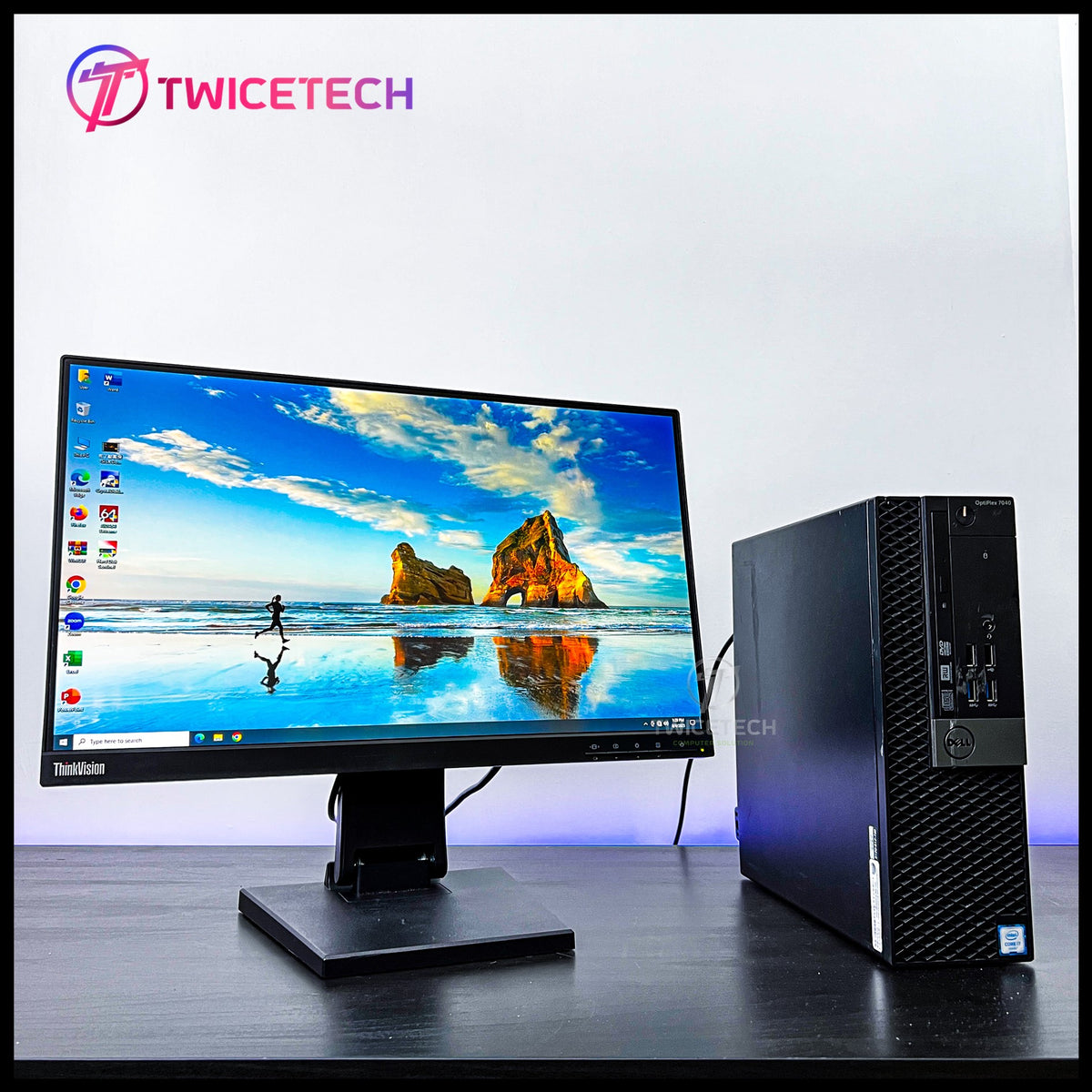 Optiplex Monitor DELL OPTIPLEX BUSINESS PC + MONITOR FULL SET ( USED )