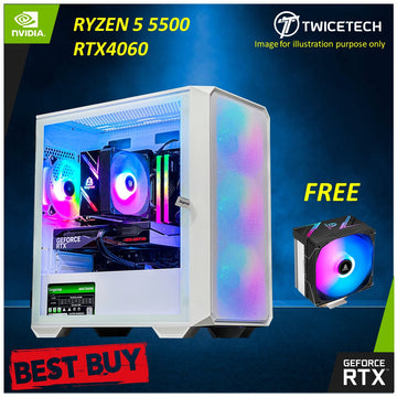 AMD RYZEN 5 5500 +  RTX 4060  8GB